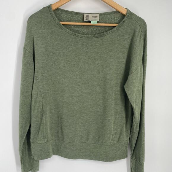Anthropologie Top Women’s XS Green Scoop Neck Classic Traditional Soft ComfyCore - Picture 1 of 8